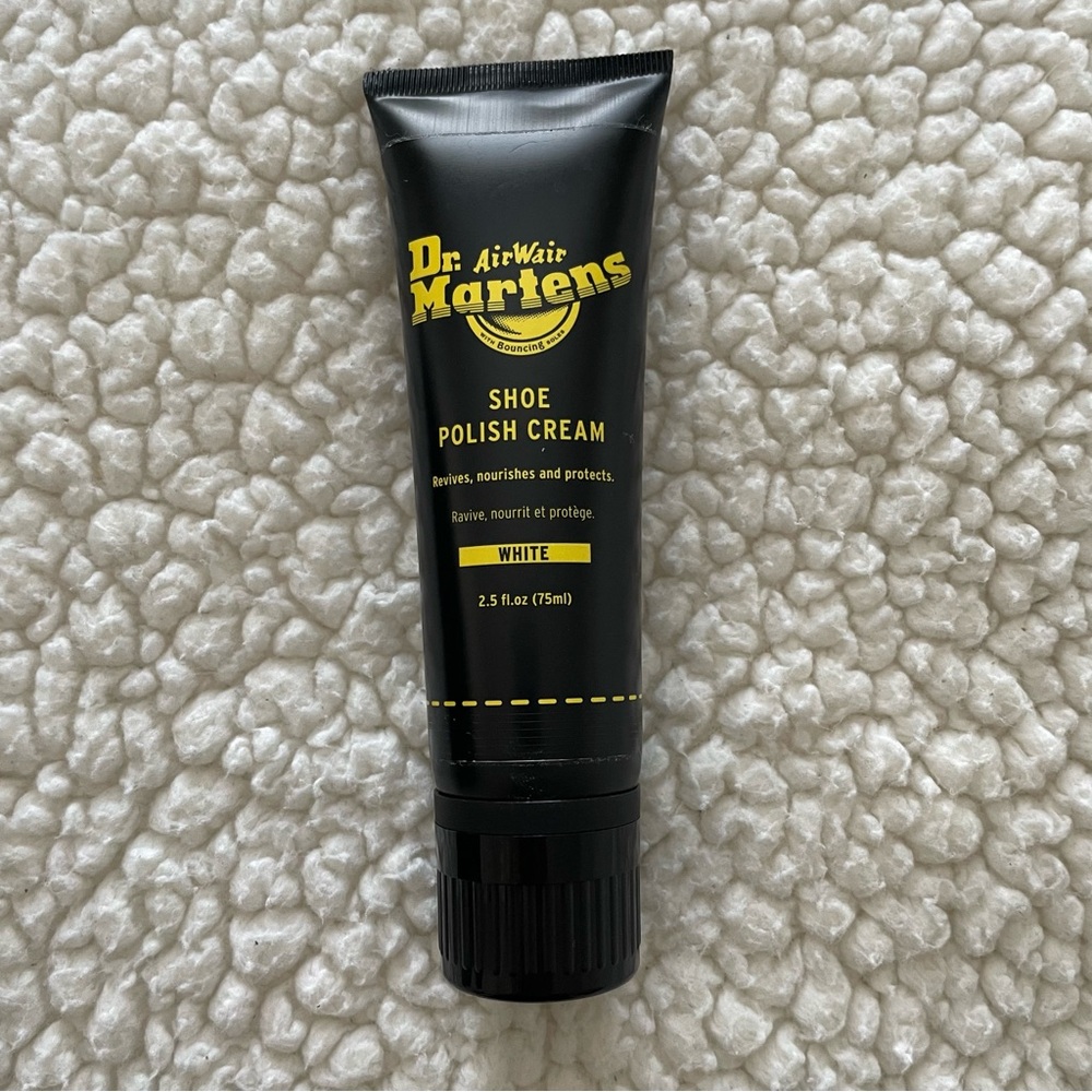 Dr. Martens 2976 Quad White Leather Platform + Shoe Polish - Picture 10 of 10